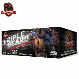 Hevi Shot, Triple Beard 12ga. 3.5" 2-1/4oz. #5,6,7 Shot, 10 Round Box